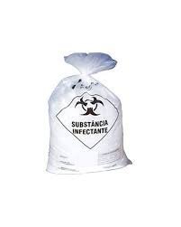 SACO P/LIXO 50L BCO INFECTANTE 59X62 C/100