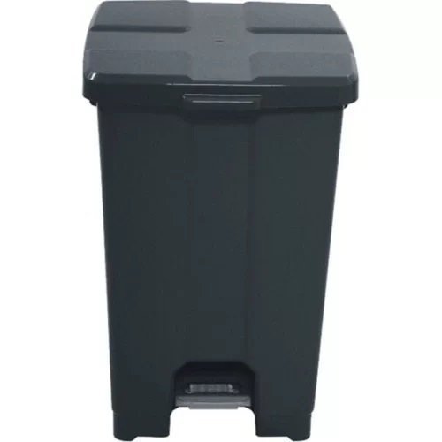 LIXEIRA QUADRADA COM PEDAL 60L JSN PRETA