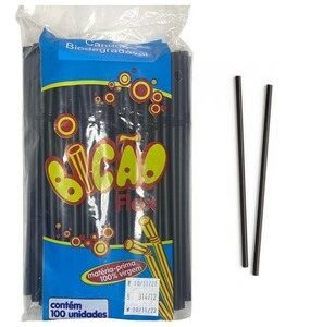 CANUDO BIO FLEX PRETO BICAO C/100